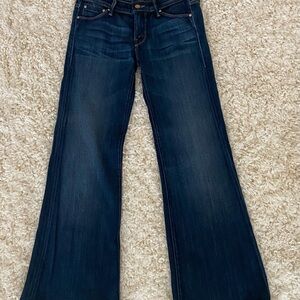 Mother Superior Dark Wide Leg Denim Jeans